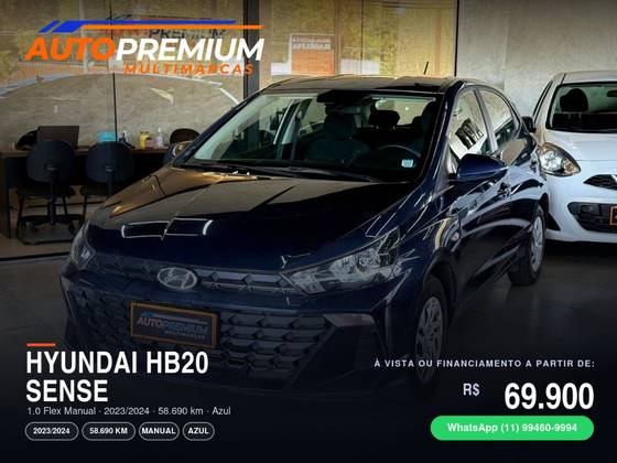 HYUNDAI HB20 1.0 12V FLEX SENSE MANUAL